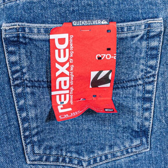 Quiksilver Jeans QuikJean Relaxed Straight Surf Skate 32 x 30 Y2K Baggy - Picture 7 of 12